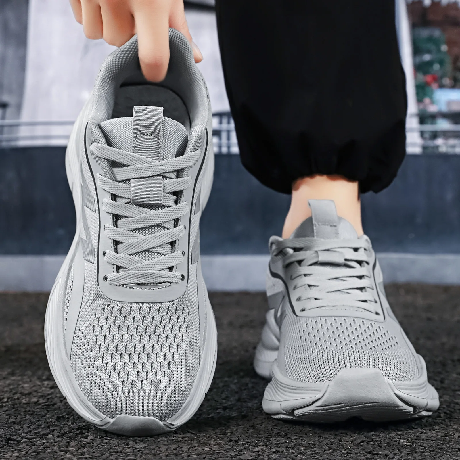 Baskets de course en maille po - Shock Absorbing Gym Trainers avis et prix
