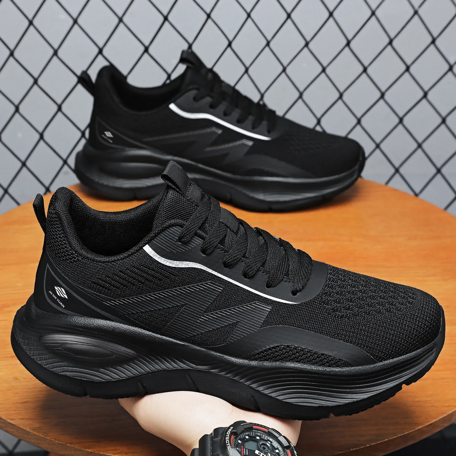 Baskets de course en maille po - Shock Absorbing Gym Trainers avis et prix